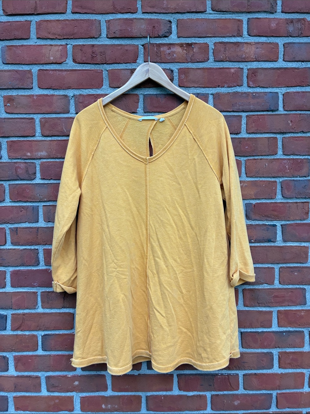 Soft Surroundings Golden Yellow V-Neck Tunic